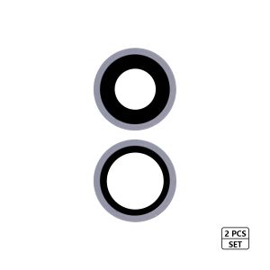 Premium Back Camera Lens with Bracket & Bezel for IP 11 - Purple (2 Pcs Set)