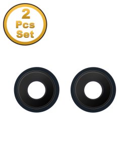 Premium Back Camera Lens with Bracket & Bezel for IP 13 Mini / 13 - Midnight (2 Pcs Set)