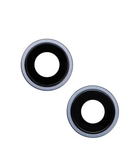 Premium Back Camera Lens with Bracket & Bezel for IP 14 / 14 Plus - Blue (2 Pcs Set)