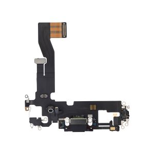 Premium Charging Port Flex Cable for IP 12 - Black
