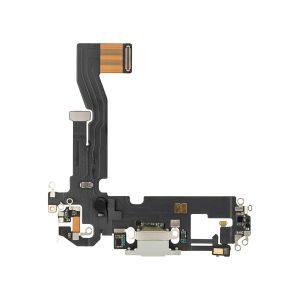 Premium Charging Port Flex Cable for IP 12 - White
