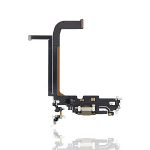 Premium Charging Port Flex Cable for IP 13 Pro Max - Gold