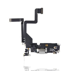 Premium Charging Port Flex Cable for IP 14 Pro - Silver