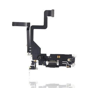 Premium Charging Port Flex Cable for IP 14 Pro - Space Black