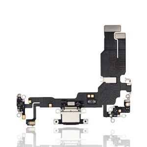 Premium Charging Port Flex Cable for IP 15 - Black