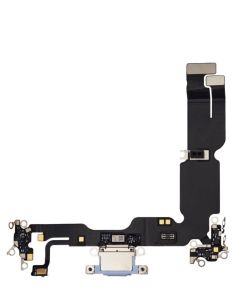 Premium Charging Port Flex Cable for IP 15 Plus - Blue