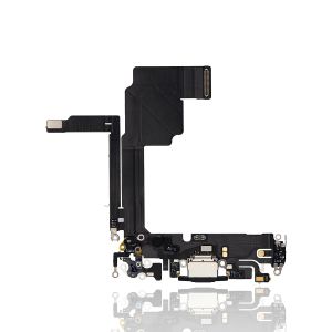 Premium Charging Port Flex Cable for IP 15 Pro - Black Titanium
