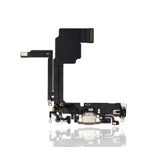Premium Charging Port Flex Cable for IP 15 Pro - Natural Titanium
