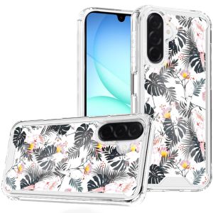 For Samsung A17 5G Beautiful TPU Designs Case Case - Tropical Flamingo & Leaves