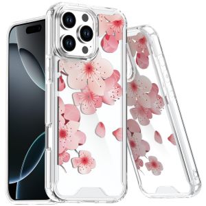 For iPhone 16 Pro Max 6.9 Beautiful TPU Designs Case Case - Cherry Blossom