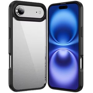 For iPhone 17 Air HQ Transparent Thick 2.0mm Hybrid Case - Black