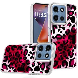 For Motorola Moto G 5G 2025 Beautiful Epoxy Designs With Chrome Metallic Edges Hybrid - 4