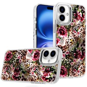 For iPhone 17 Beautiful Epoxy Designs With Chrome Metallic Edges Hybrid - 1
