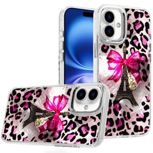 For iPhone 17 Beautiful Epoxy Designs With Chrome Metallic Edges Hybrid - 3