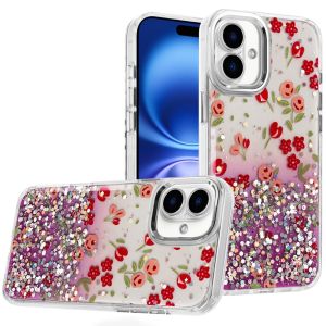 For iPhone 17 Beautiful Epoxy Designs With Chrome Metallic Edges Hybrid - 5