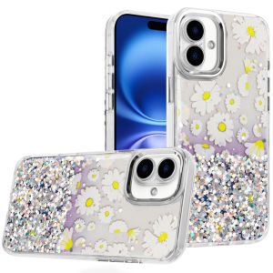 For iPhone 17 Beautiful Epoxy Designs With Chrome Metallic Edges Hybrid - 7