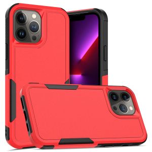 For Apple iPhone 14 PRO 6.1" Absolute Thick Tough Hybrid Case Cover - RED