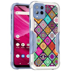 For Revvl 6 Pro 5G Attractive Design Shockproof Hybrid Case Cover - J