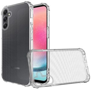 For Samsung Galaxy A26 Shockproof Transparent Thick TPU Case Cover - Clear