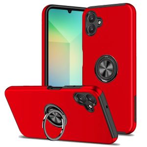 For Samsung A06 CHIEF Oil Painted Magnetic Ring Stand Hybrid - Red