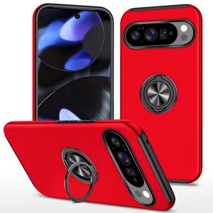 For Google Pixel 10/10 Pro CHIEF Oil Painted Magnetic Ring Stand Hybrid Case Cover - Red