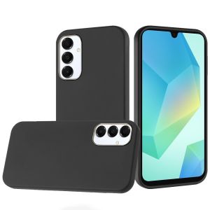 For Samsung A16 5G Classy Slick Chromed Around Hybrid Case Cover - Black