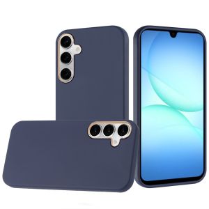 For Samsung A17 5G Classy Slick Chromed Around Hybrid Case Cover - Dark Blue