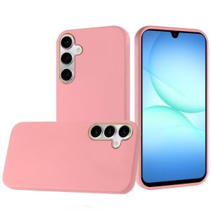 For Samsung A17 5G Classy Slick Chromed Around Hybrid Case Cover - Light Pink