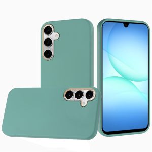 For Samsung A17 5G Classy Slick Chromed Around Hybrid Case Cover - Teal