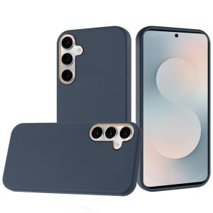 For Samsung s26 Plus Classy Slick Chromed Around Hybrid Case Cover - Dark Blue