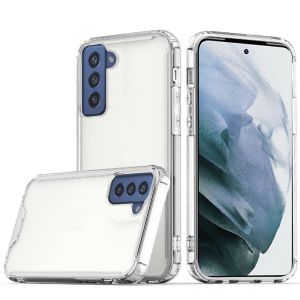 For Samsung s21 Ultra, s30 Ultra Colored Shockproof Transparent Hard PC TPU Hybrid Case Cover - Clear/Clear