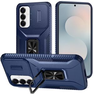 For Samsung s26 Plus Complete Magnetic Metal Ring Stand Camera Protection Hybrid - Blue