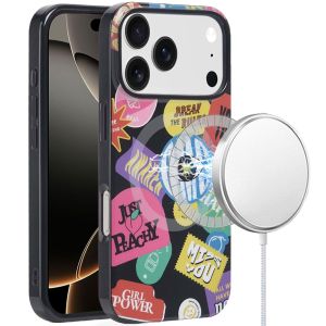 For iPhone 17 Pro [Magnetic] Double Layer Design IMD Case - Fashion Rebel