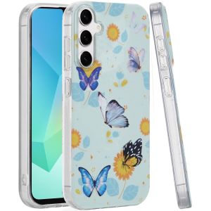 For Samsung A16 5G Double Layer Design IMD TPU Case - Mystic Butterflies