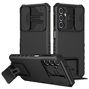 For Samsung Galaxy s21, s30 Easy Viewing Kickstand Camera Protection Hybrid Case Cover - Black