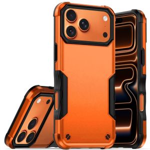 For iPhone 17 Pro Exquisite Tough Shockproof Hybrid Case Cover - Cosmic Orange