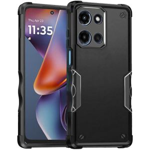 For Motorola Moto G 5G 2025 Exquisite Tough Shockproof Hybrid Case Cover - Black