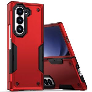 For Samsung Z Fold 6 Exquisite Tough Shockproof Hybrid Case Cover - Red