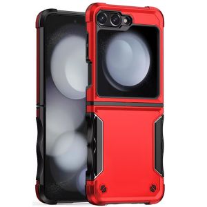 For Samsung Z Flip 6 Exquisite Tough Shockproof Hybrid Case Cover - Red
