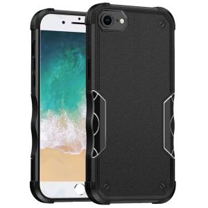 For iPhone 16E / SE4 Exquisite Tough Shockproof Hybrid Case Cover - Black