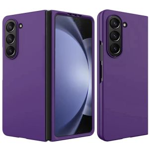 For Samsung Z Fold 6 Flip Snap On Premium Matte Finish Case Cover - Dark Purple