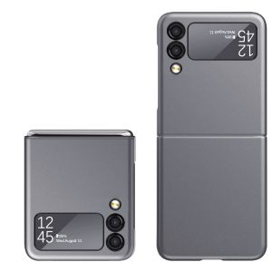 For Samsung Z Flip 6 Flip Snap On Premium Matte Finish Case Cover - Gray