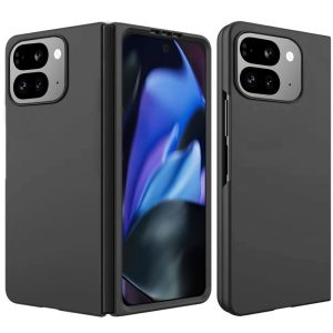 For Google Pixel 9 Pro Fold Flip Snap On Premium Matte Finish Case Cover - Black