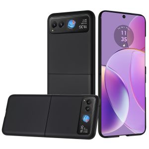 For Motorola Razr 2023 Snap On Premium Matte Finish Case Cover - Black