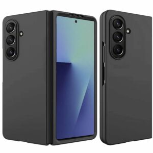 For Samsung Z Fold 8 Ultra Flip Snap On Premium Matte Finish Case Cover - Black