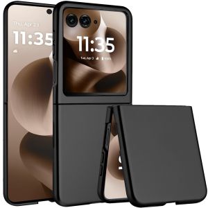 For Motorola Razr Ultra 2025 Flip Snap On Premium Matte Finish Case Cover - Black