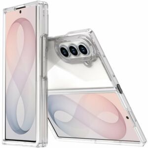 For Samsung Z Fold 8 Ultra Flip Transparent Hybrid Shockproof Case Cover - Clear