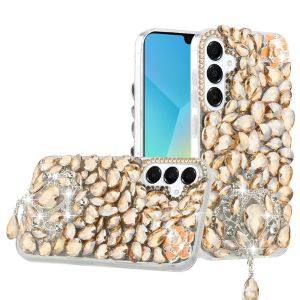 For Samsung A16 5G Jewel Full Diamond Bling Case Cover - Gold