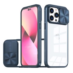 For Samsung S23 Plus Fusion Transparent Clear Hybrid Case Cover - Blue