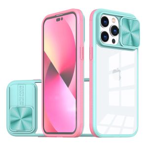 For Samsung S23 Ultra Fusion Transparent Clear Hybrid Case Cover - Pink/Blue
